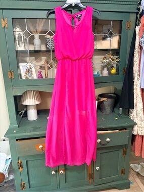 Delicious Bright Pink Sleeveless Maxi Dress